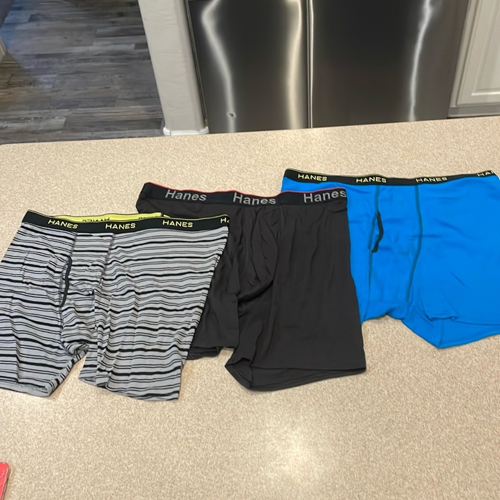 men’s 3XL Hanes  underwear, sold as a set .